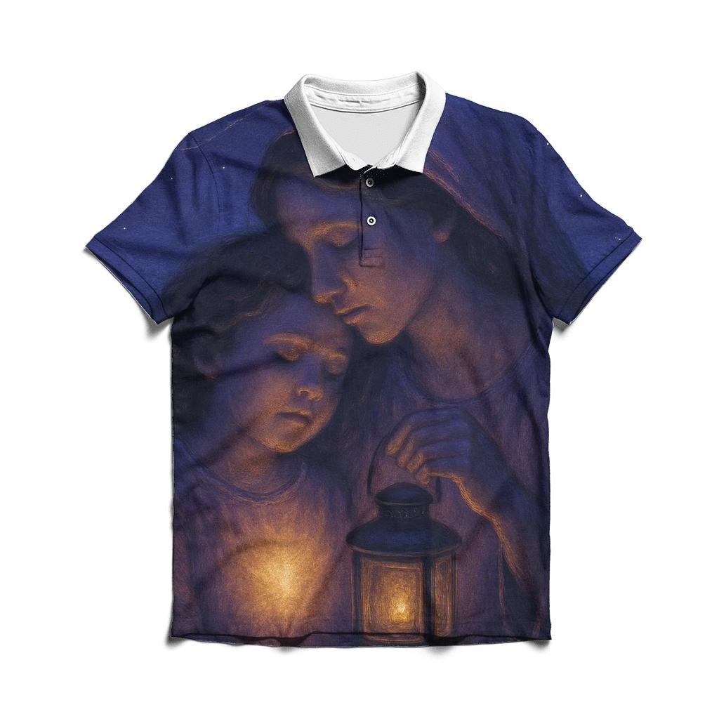 The Lantern She Lit Inside You That Never Goes Out designer slim fit polos