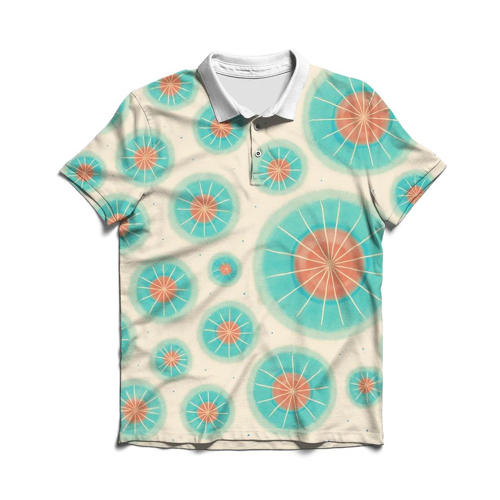 Kumo Comet Rosette Constellation stylish collar polo tees