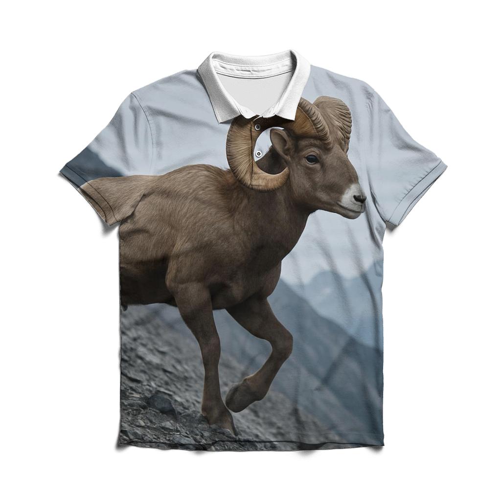 Scree Traverse Bighorn Ram classic pique polos