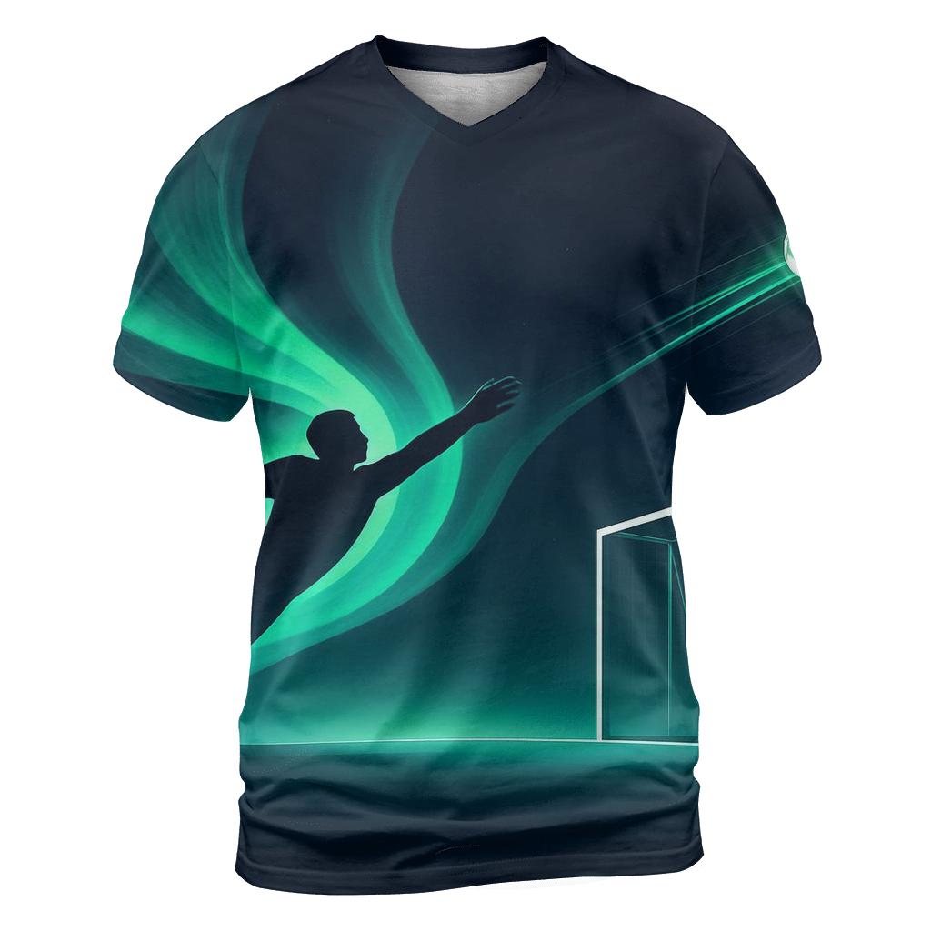 Aurora Goalkeeper Dive designer pattern shirts