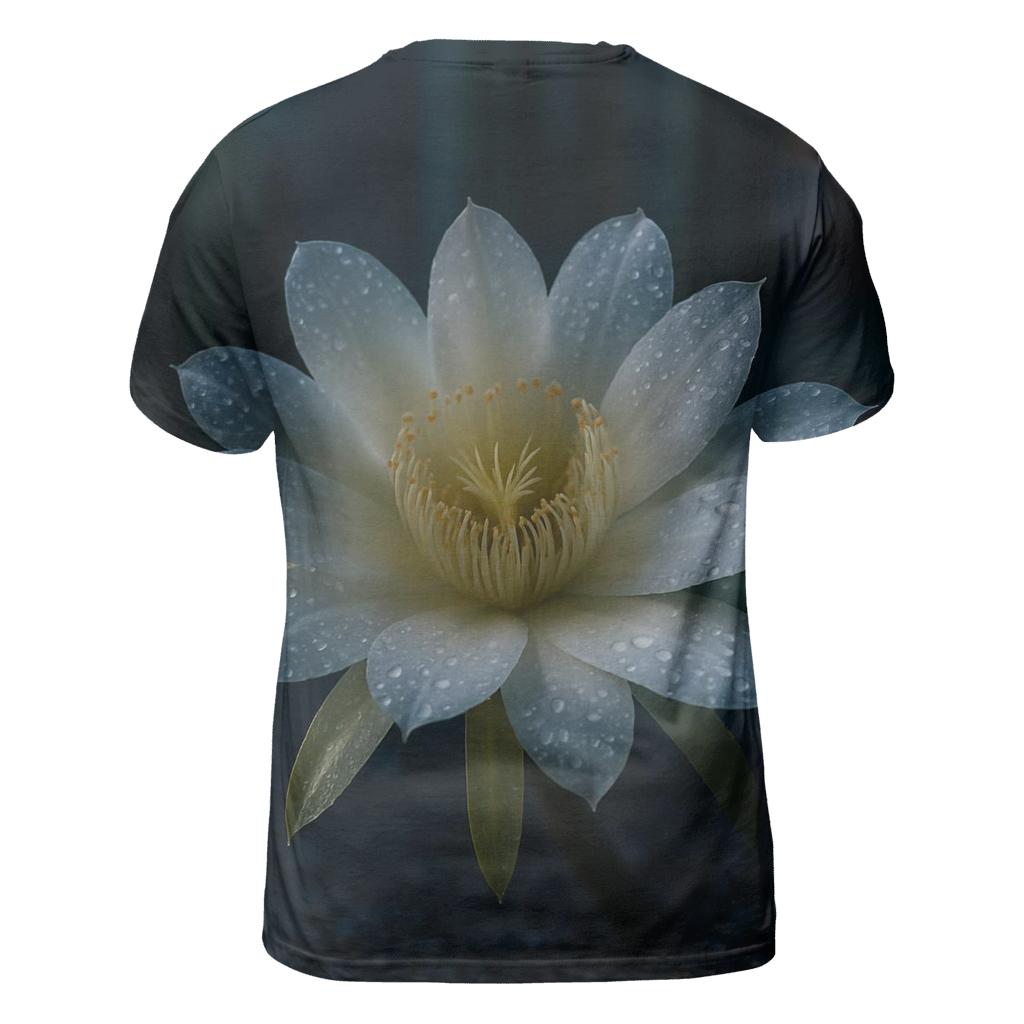 Night Blooming Cactus After Rain statement graphic shirts
