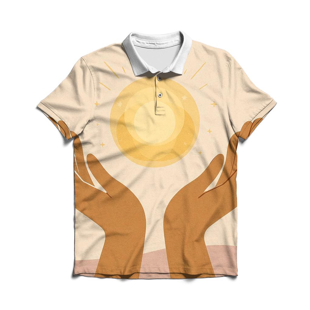 Hands Of Shared Light casual sports polo shirts