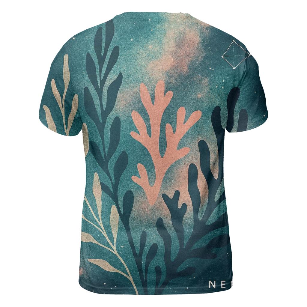 Deep Sea Nebula Botanical Collage personalized full print shirts