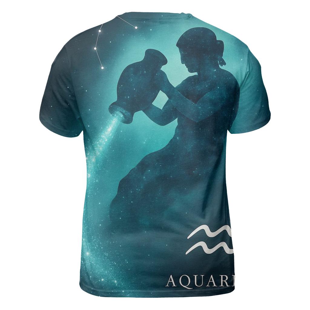 Aquarius Water Bearer Nebula Pour custom all-over print shirts