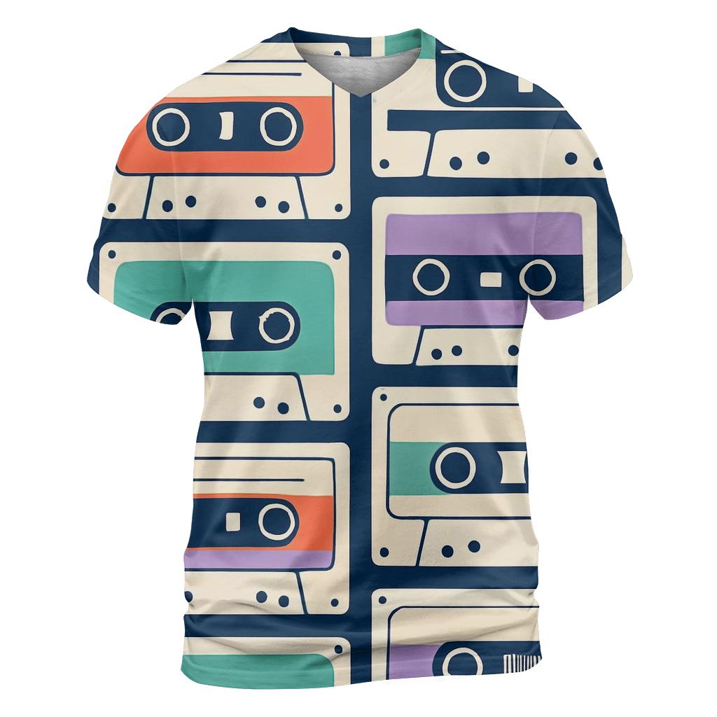 Cassette Label Color Block Parade custom all-over print shirts