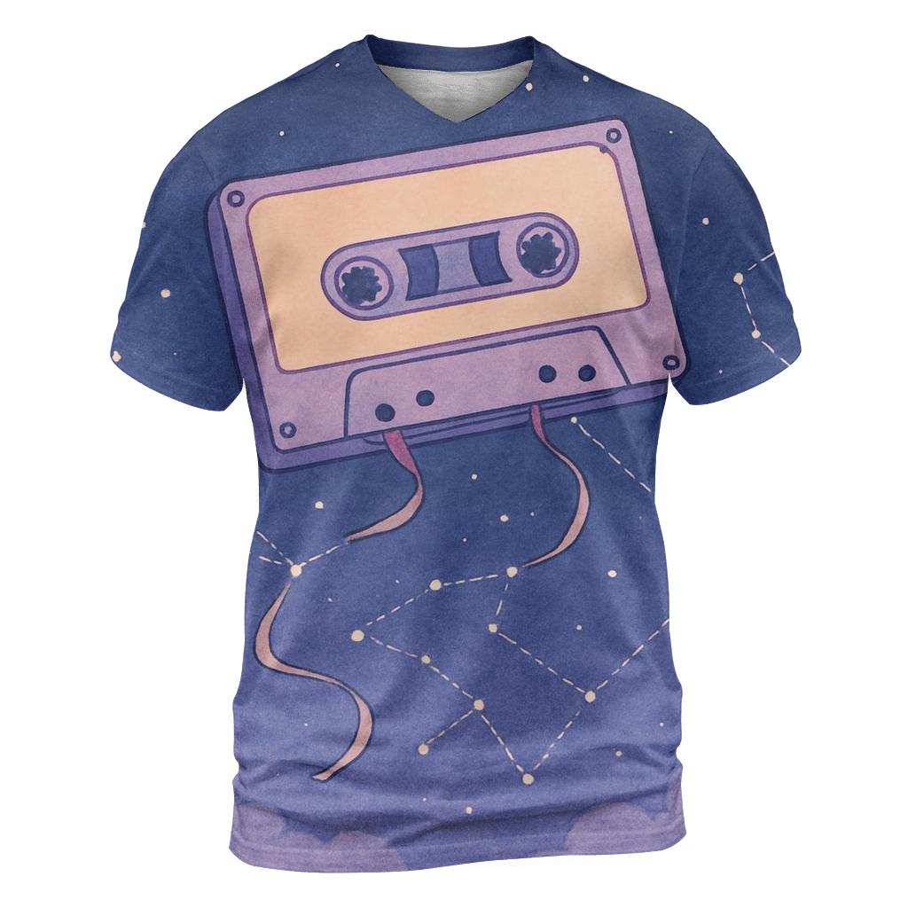 Cassette Constellation Map statement graphic shirts