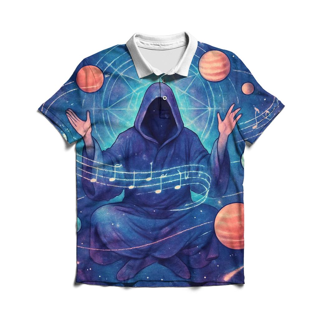 The Orrery Of Singing Nebulas premium cotton polo shirts