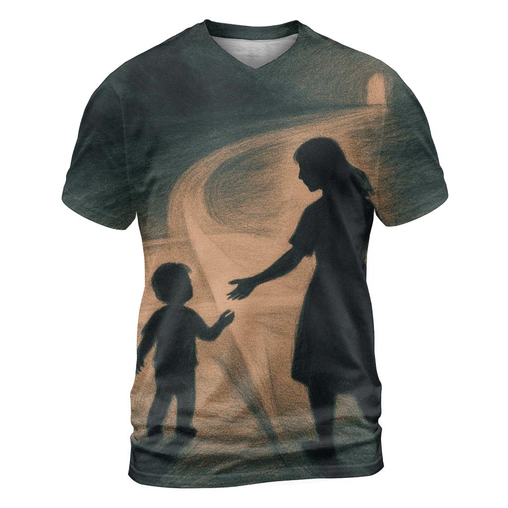 The Compass Of Her Heart That Always Points Home unique graphic print tees