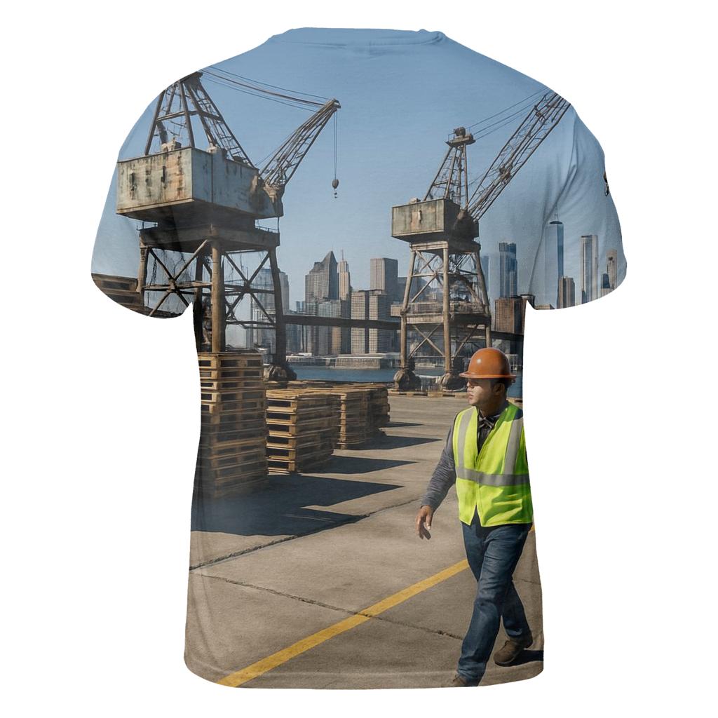 Working Waterfront View From Brooklyn Navy Yard personalized full print shirts