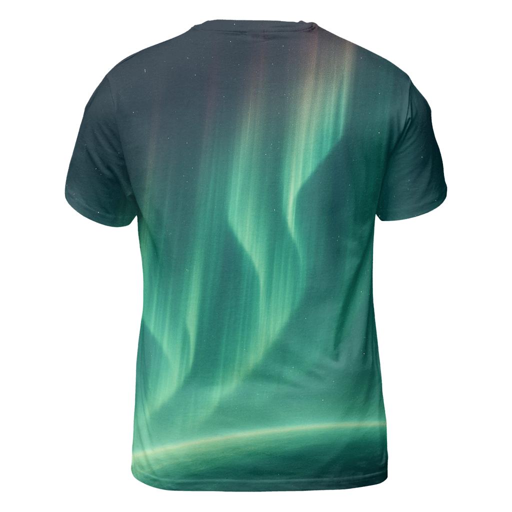 Aurora Ribbon Over Polar Limb statement graphic shirts