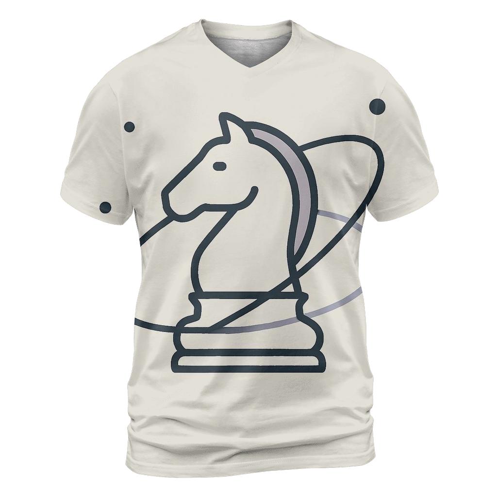Orbiting Chess Piece Minimal Icon Set statement graphic shirts
