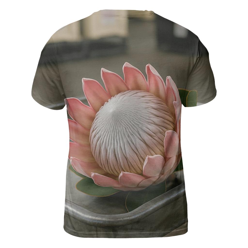 Protea Still Life On A Floral Auction Cart trendy printed shirt styles