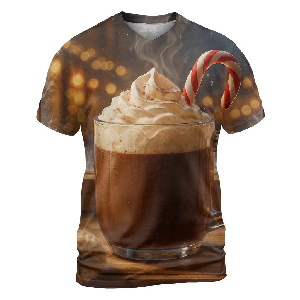 Hot Cocoa On The Frosted Windowsill personalized full print shirts