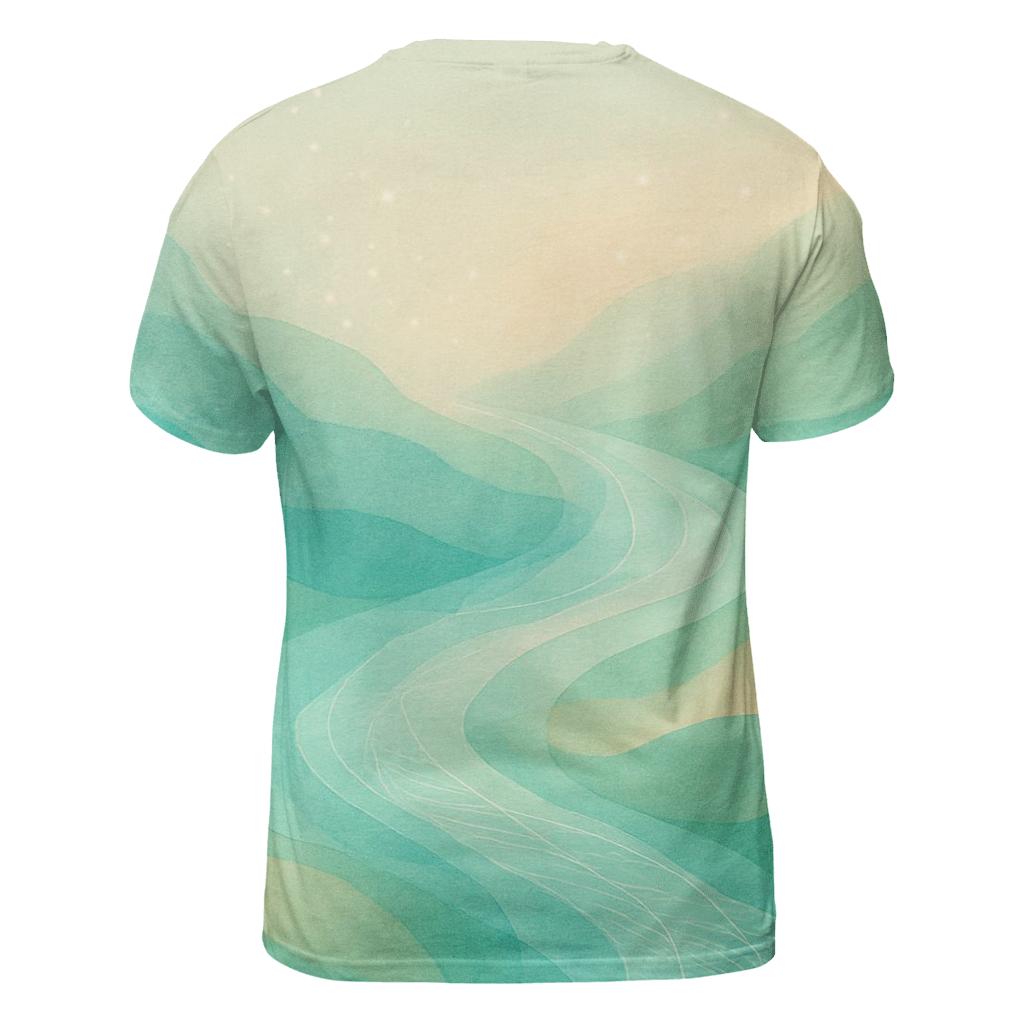 River Of Renewal artistic all-over print tops