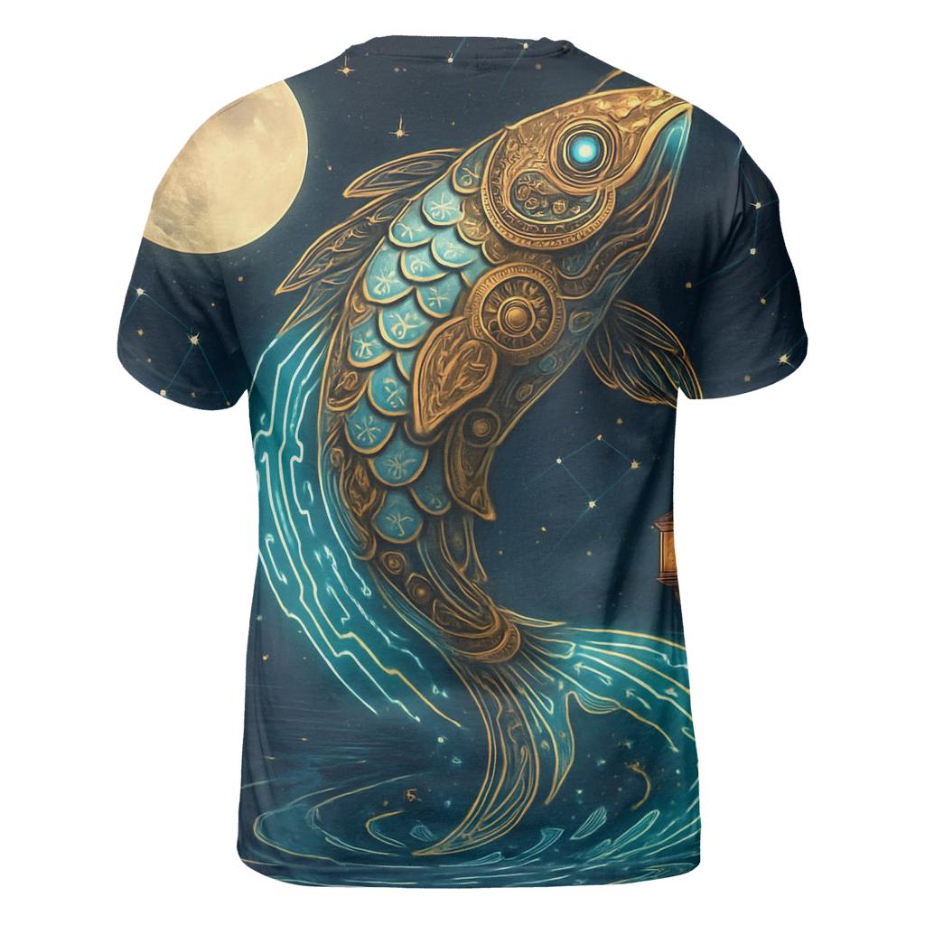 Clockwork Koi Comet designer pattern shirts