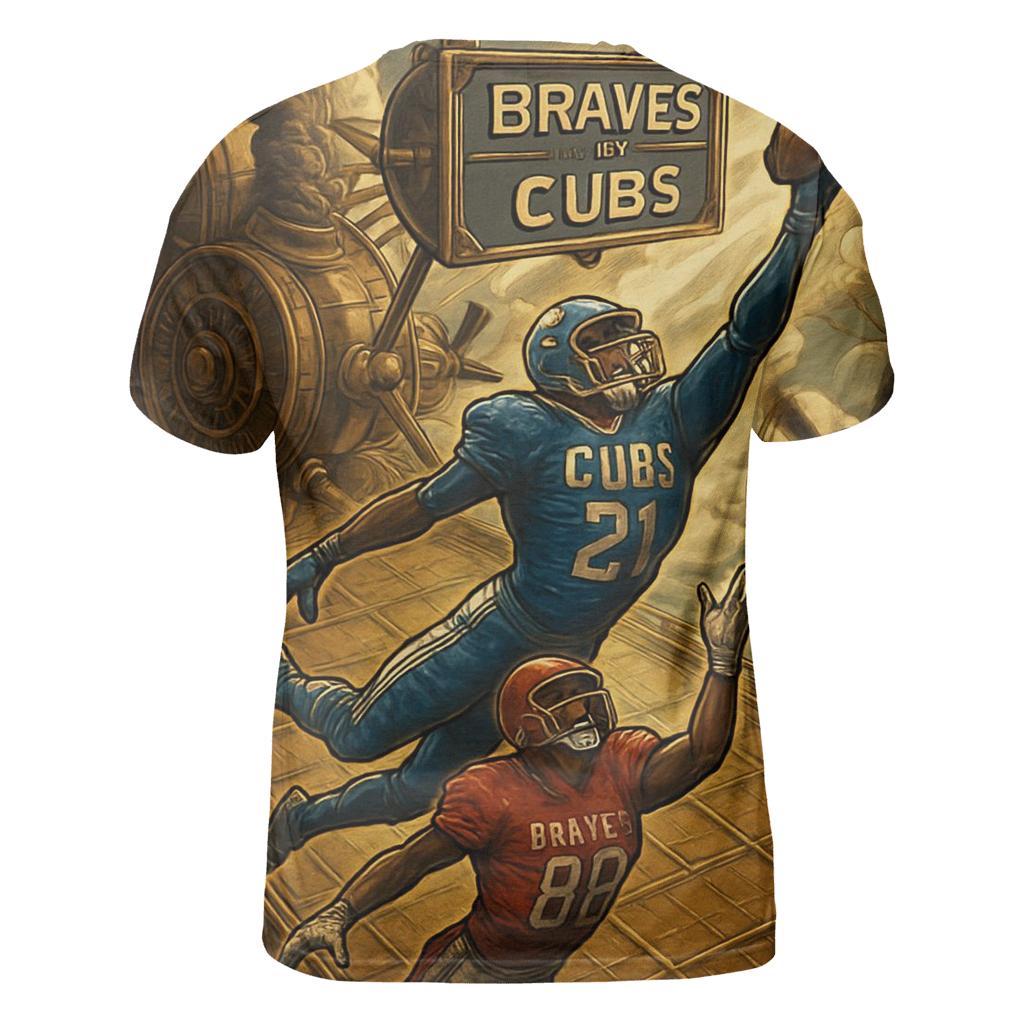 Steampunk Airship Bowl Braves Vs Cubs statement graphic shirts
