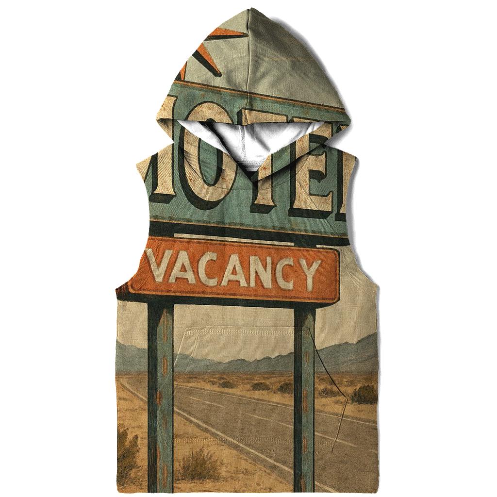 Faded Desert Motel Starburst Sign zip-up hoodies