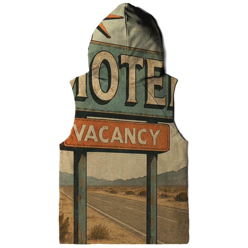 Faded Desert Motel Starburst Sign zip-up hoodies