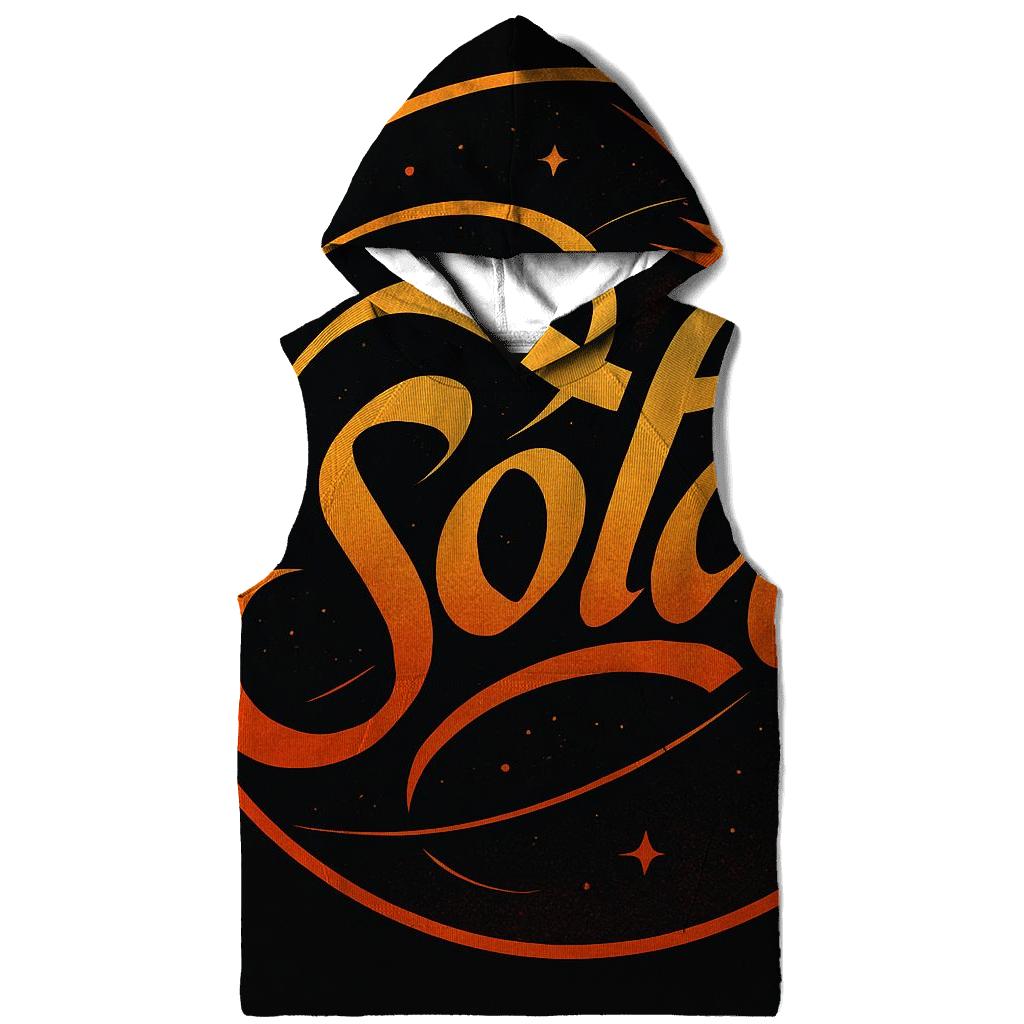 Solar Flare Calligraphy Emblem heavyweight hoodies