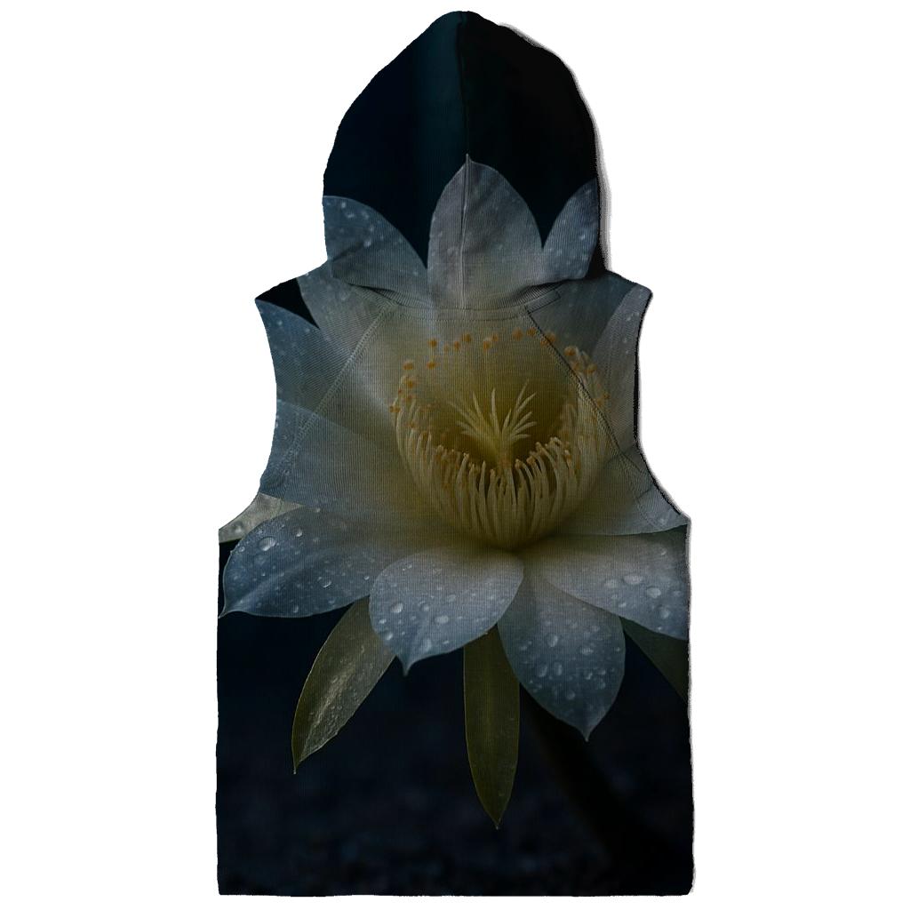 Night Blooming Cactus After Rain embroidered hoodies