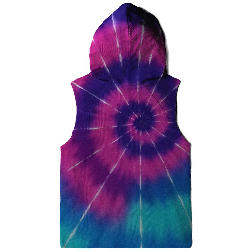 Nebula Spiral Overdye Whirlpool zip-up hoodies