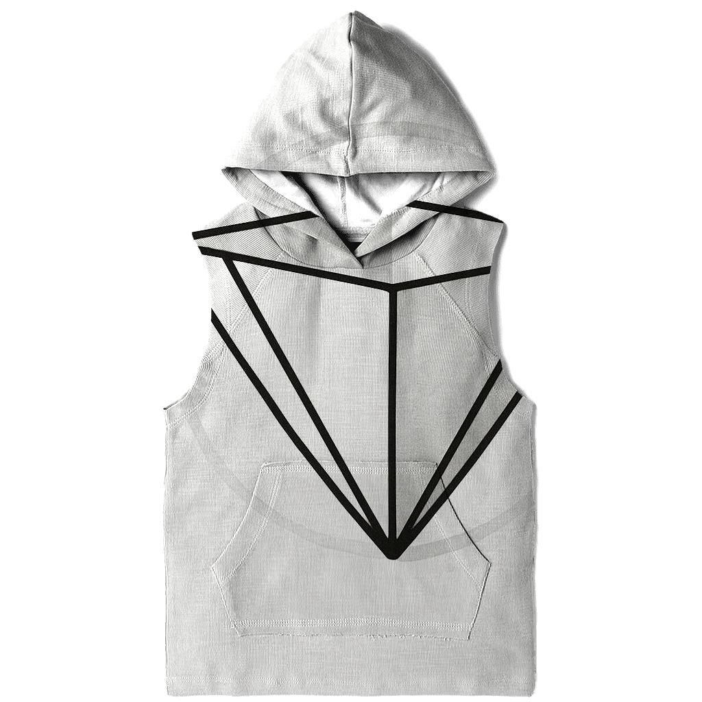 Filter Fold Geometry embroidered hoodies