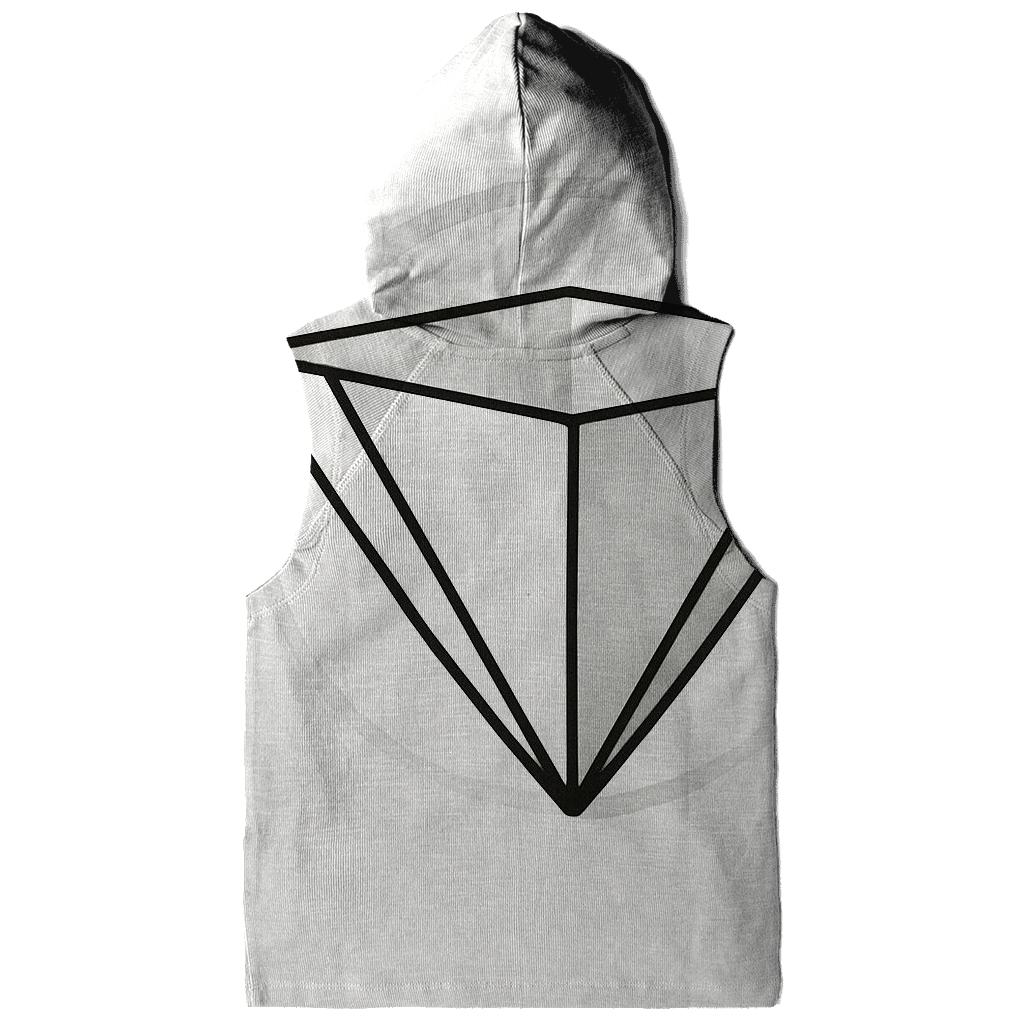 Filter Fold Geometry embroidered hoodies