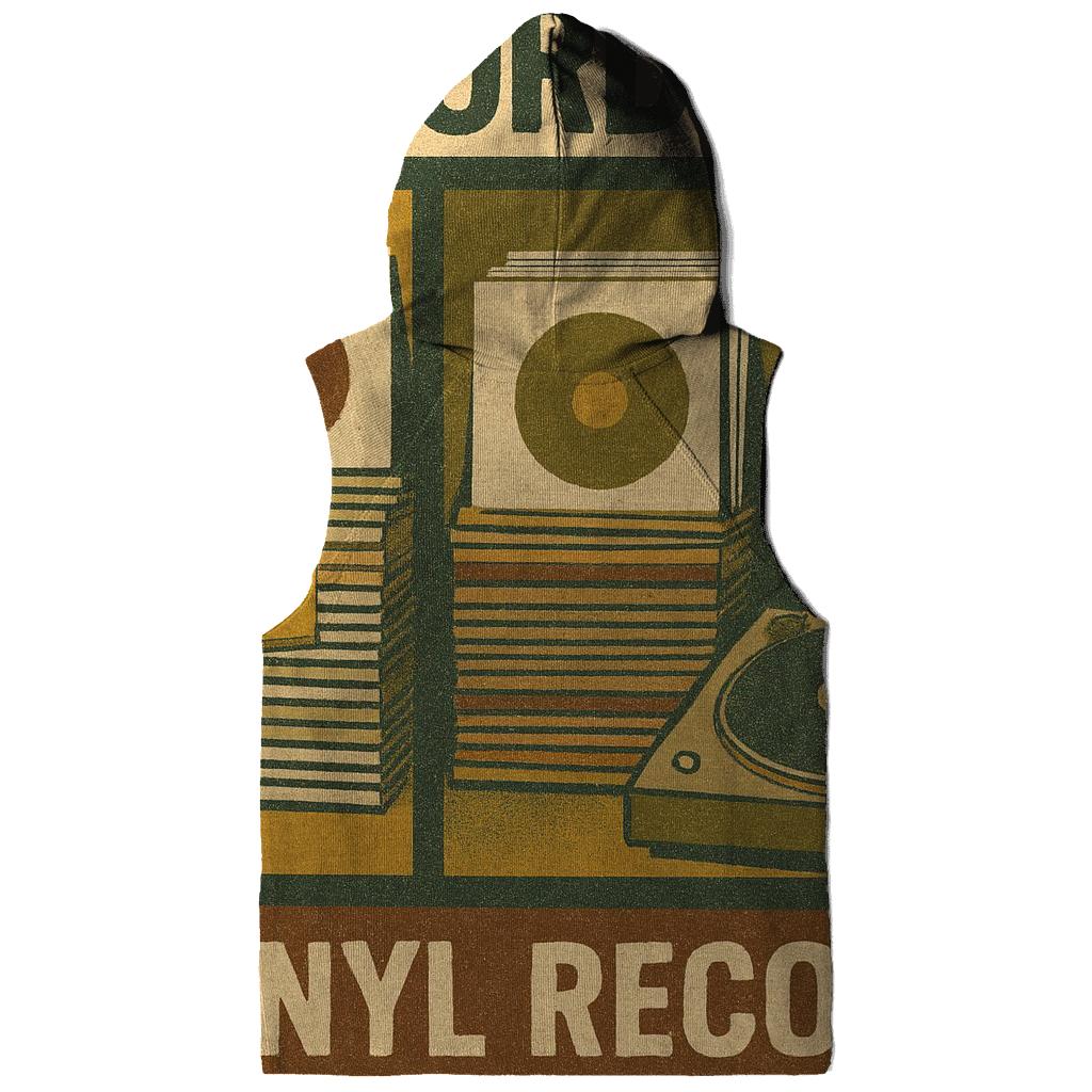 Vintage Vinyl Record Shop Window Collage custom hoodies