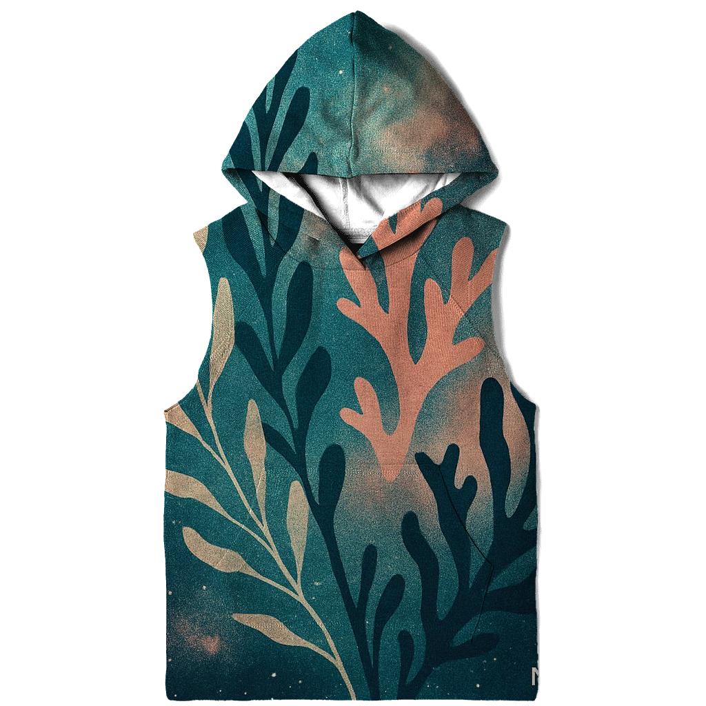 Deep Sea Nebula Botanical Collage graphic hoodies