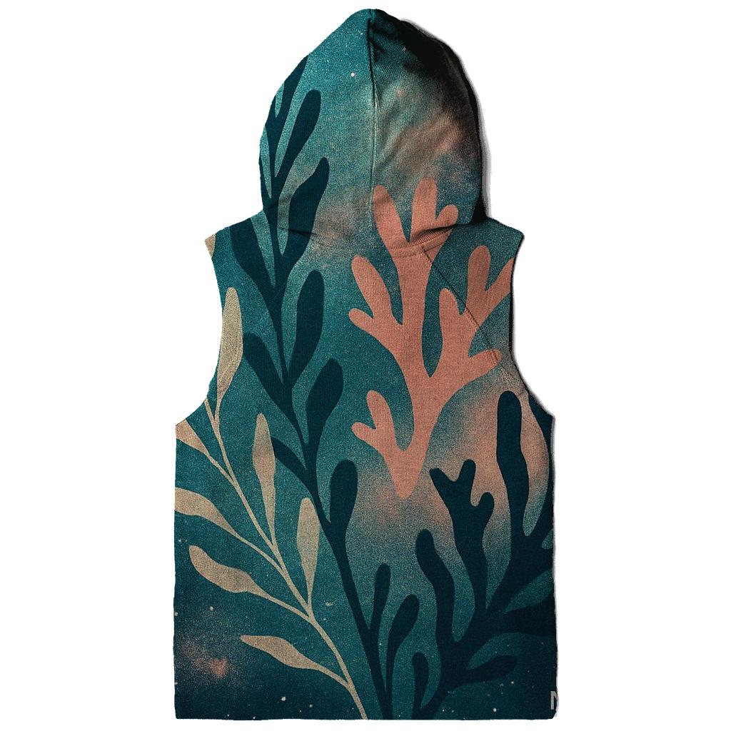 Deep Sea Nebula Botanical Collage graphic hoodies