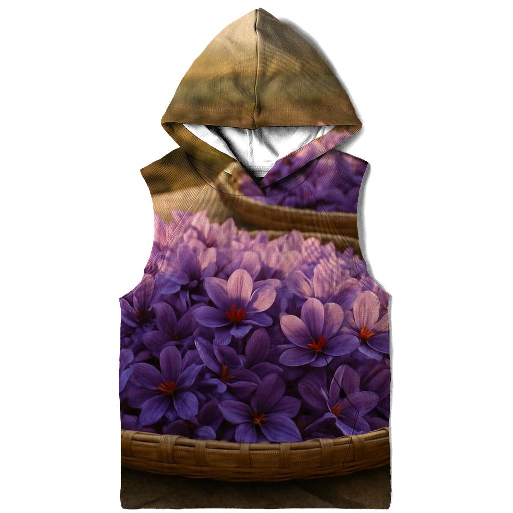 Saffron Crocus Harvest Trays At Dawn graphic hoodies