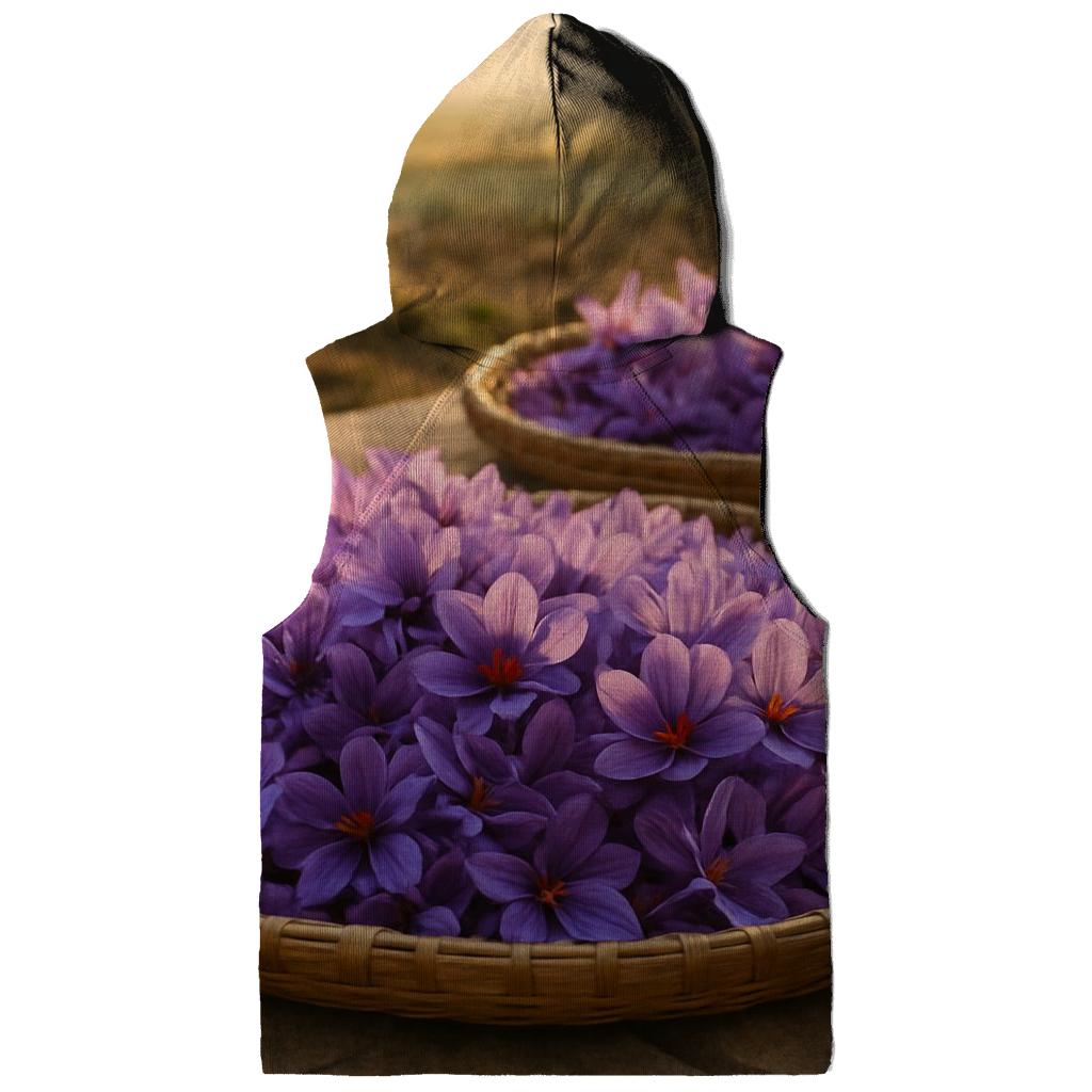 Saffron Crocus Harvest Trays At Dawn graphic hoodies