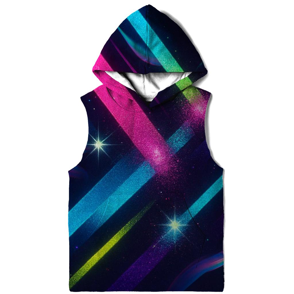 Neon Prism Velocity zip-up hoodies