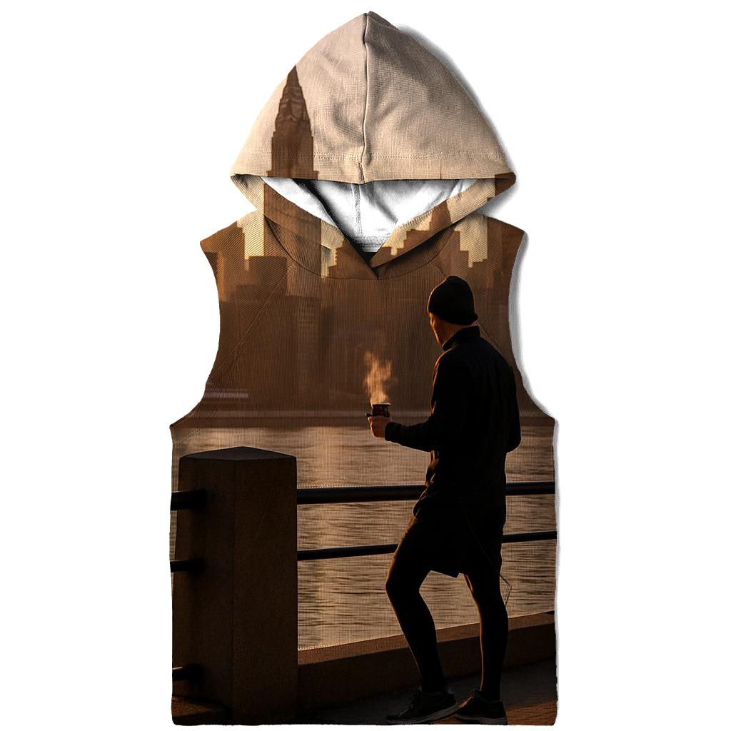 First Light Over Midtown From Roosevelt Island Promenade lightweight hoodies