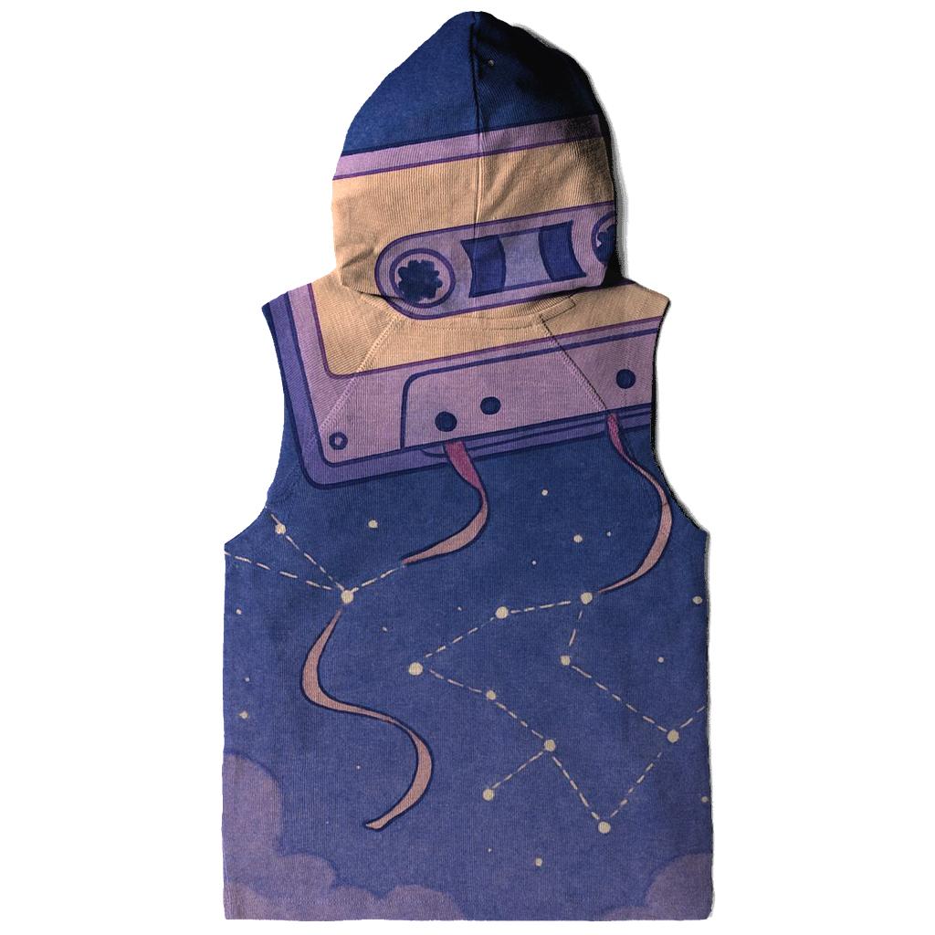 Cassette Constellation Map zip-up hoodies