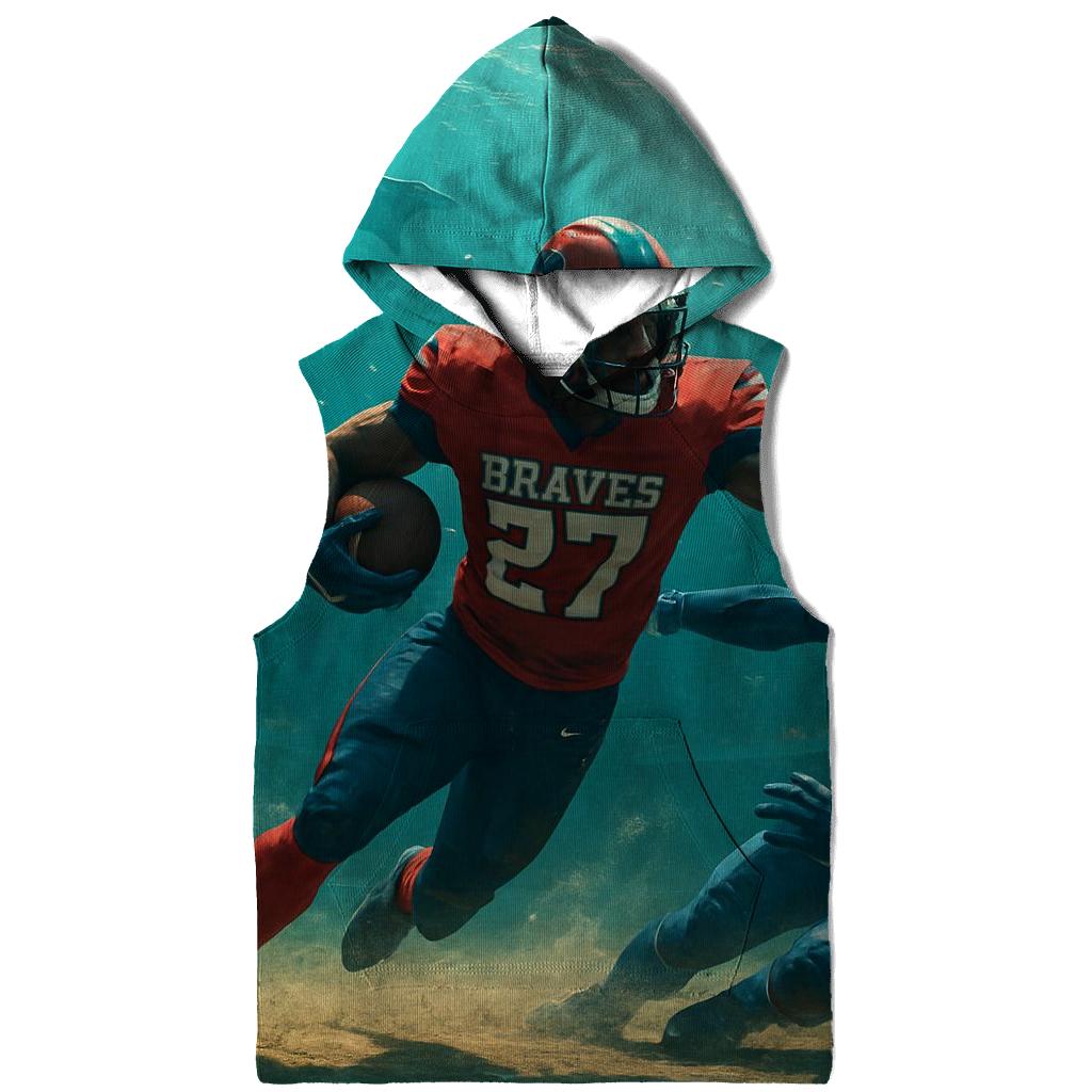 Undersea Dome Gridiron Braves Vs Cubs premium hoodies