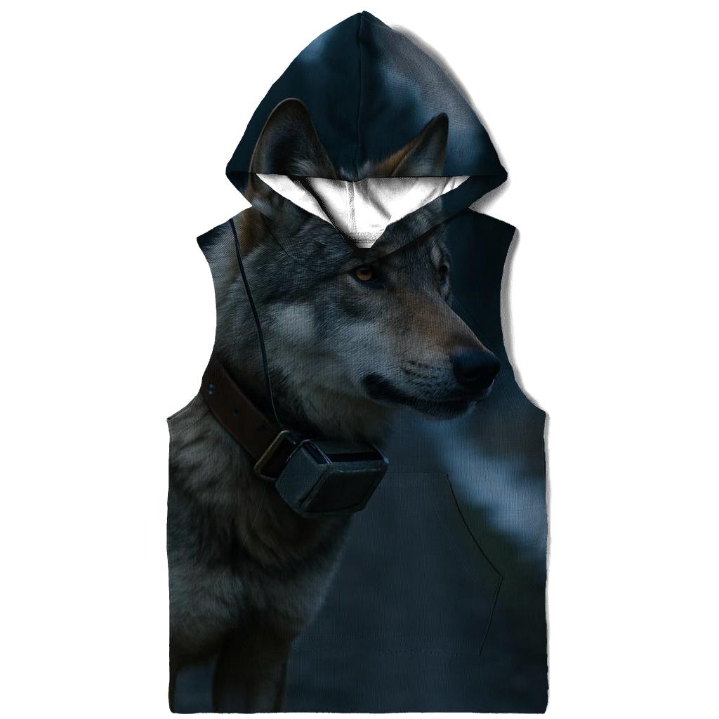 Collared Wolf Under Alpine Research Tagging Sign hoodie designs