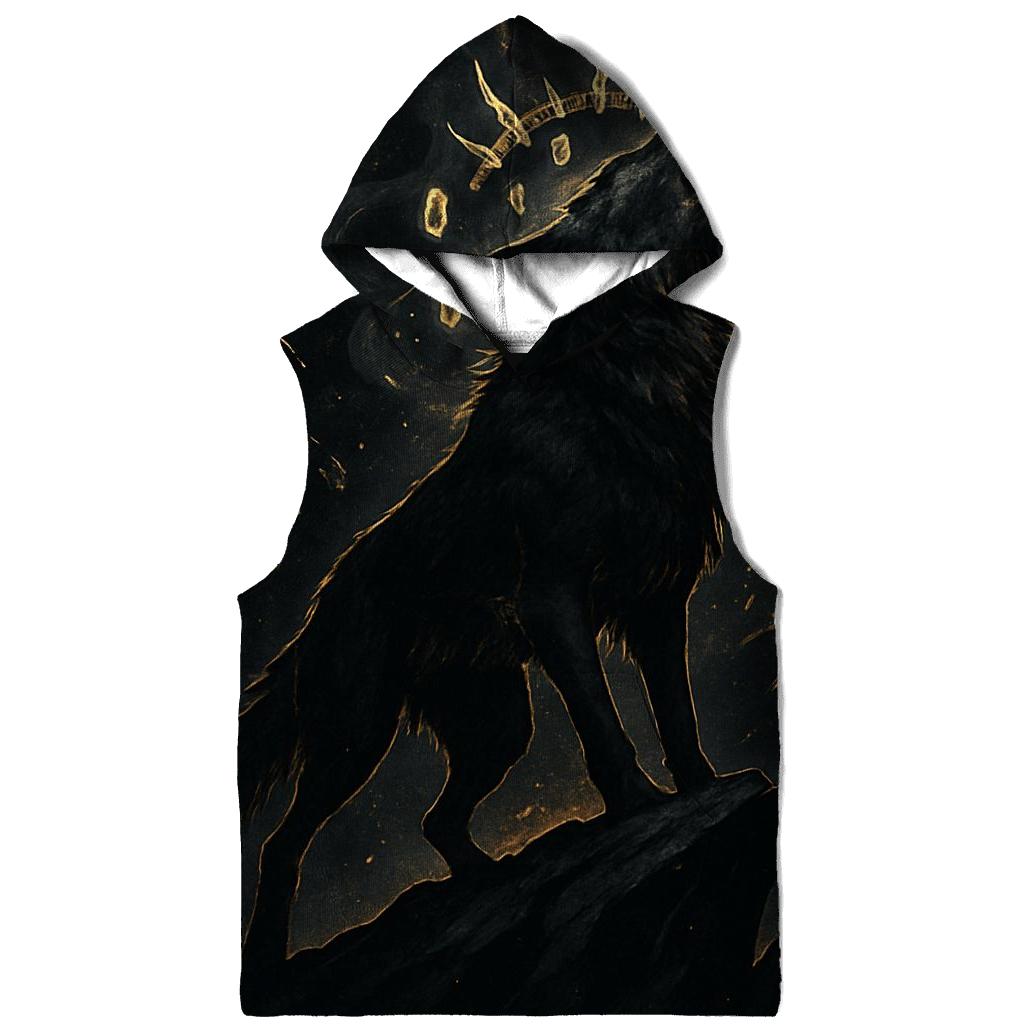 Obsidian Gold Bone Crown Howl premium hoodies