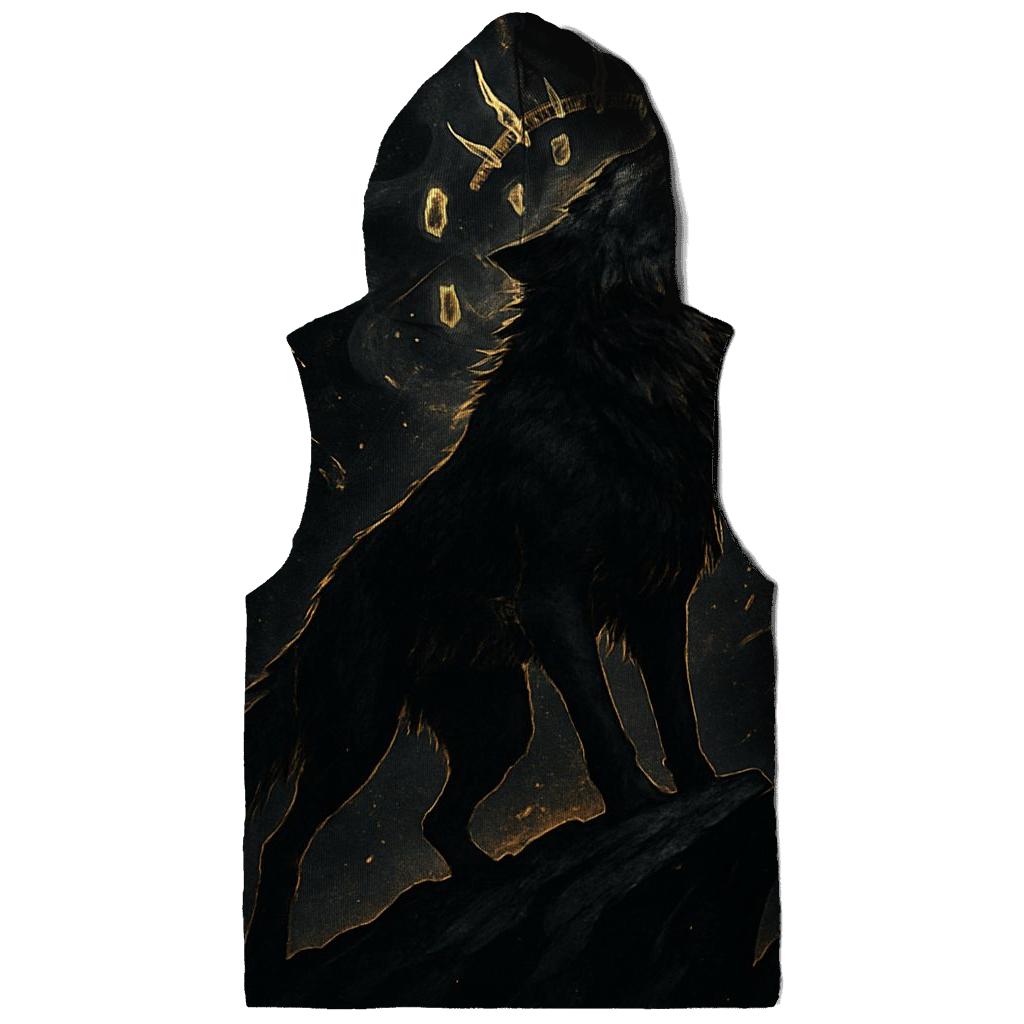 Obsidian Gold Bone Crown Howl premium hoodies