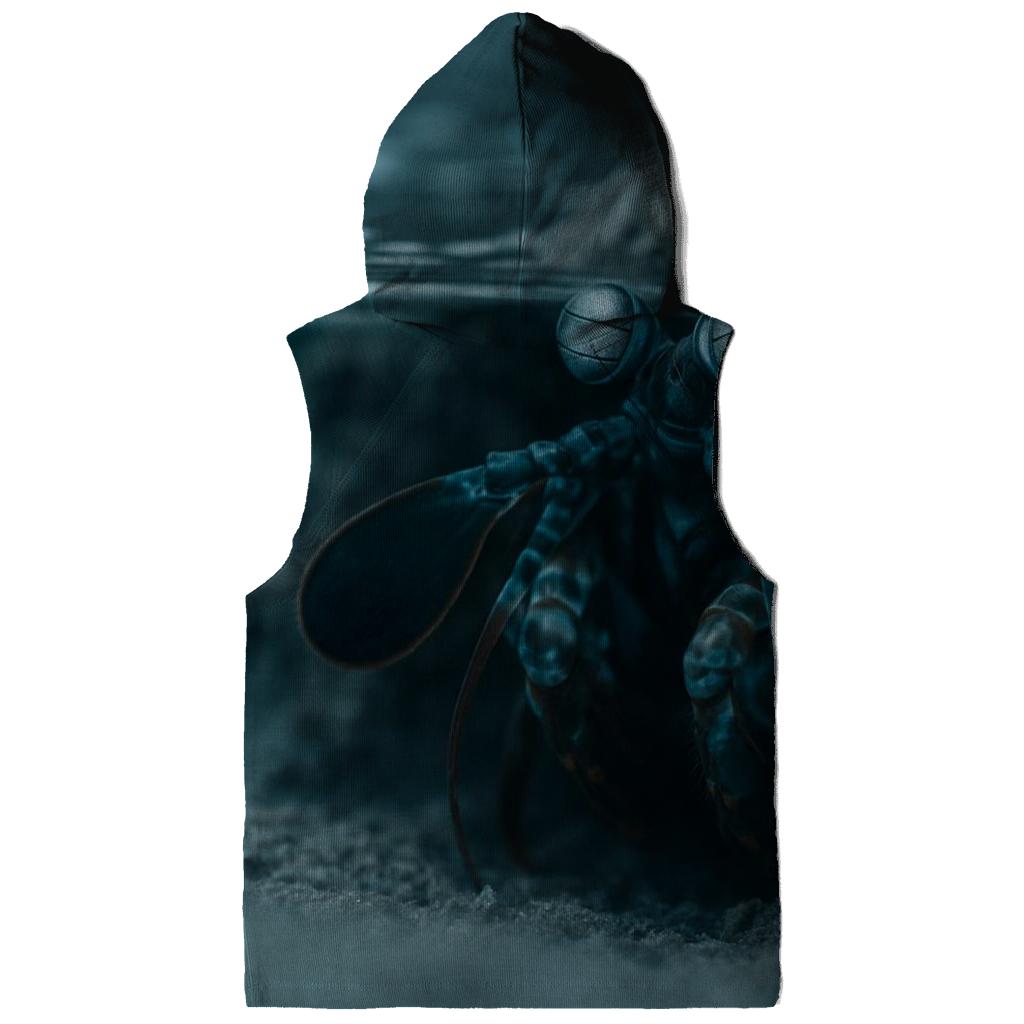 Tidepool Prism Peacock Mantis Shrimp embroidered hoodies