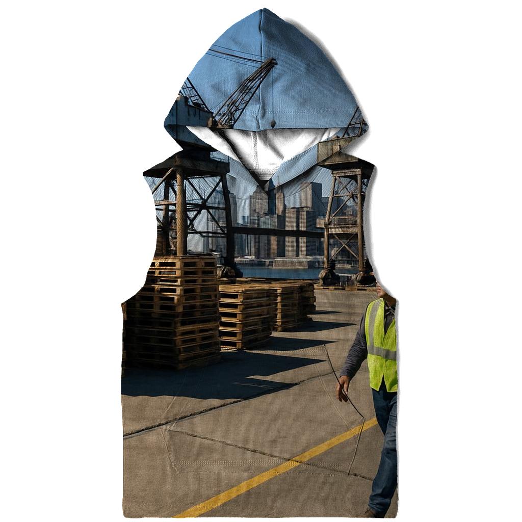 Working Waterfront View From Brooklyn Navy Yard lightweight hoodies