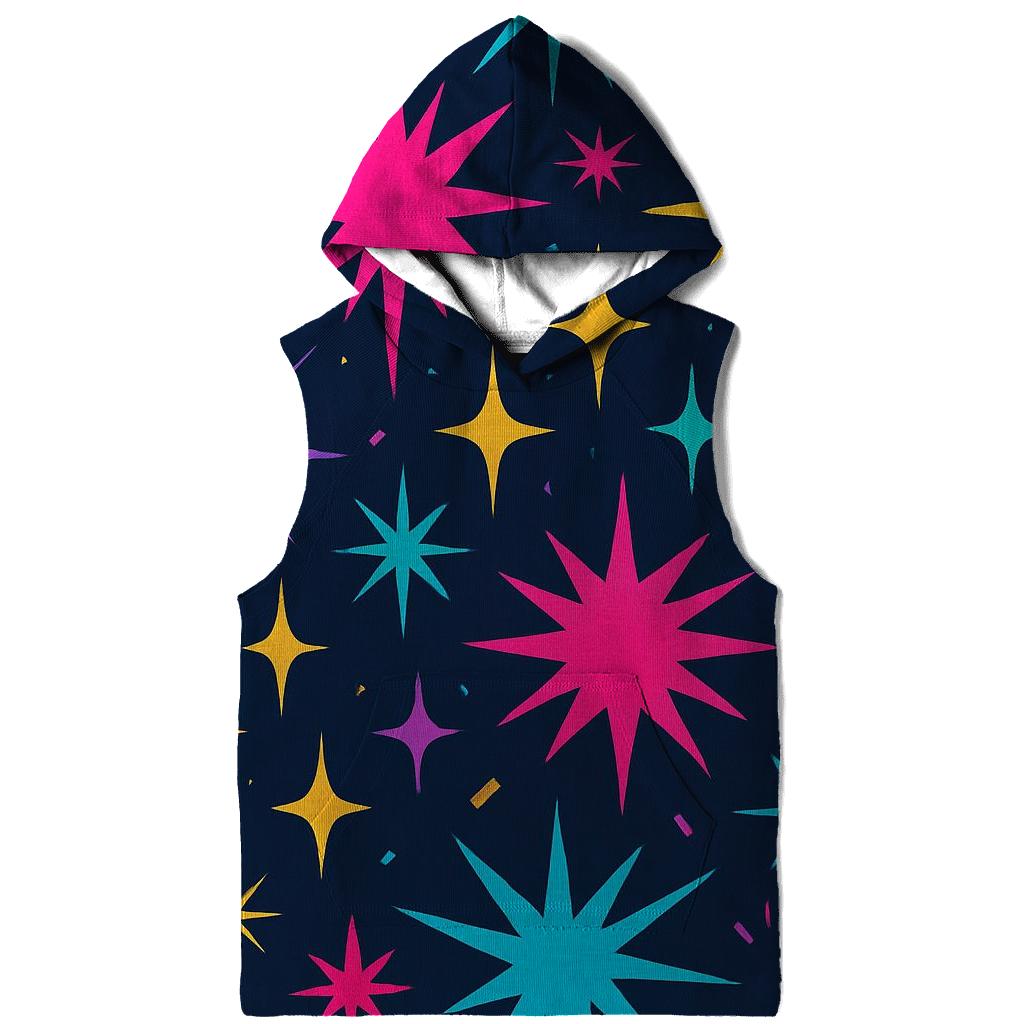 Disco Starburst Confetti designer hoodies