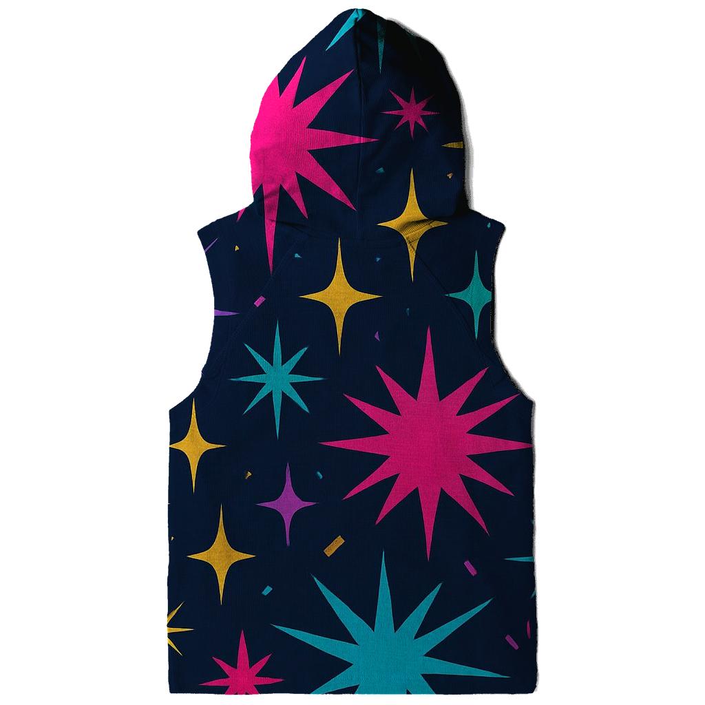 Disco Starburst Confetti designer hoodies