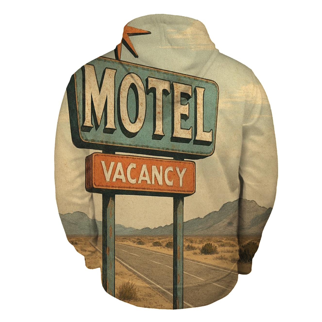 Faded Desert Motel Starburst Sign pullover hoodies
