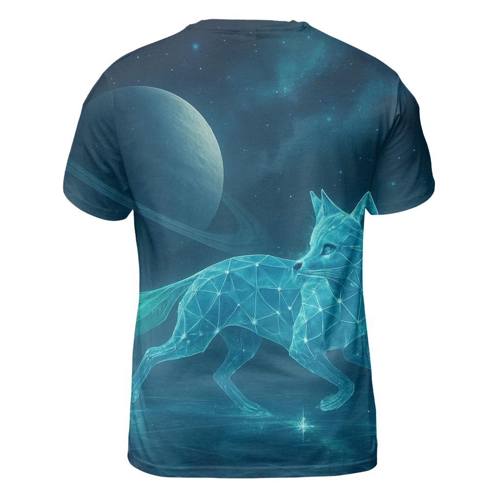 Aurora Fox Of The Polar Galaxy unique graphic print tees