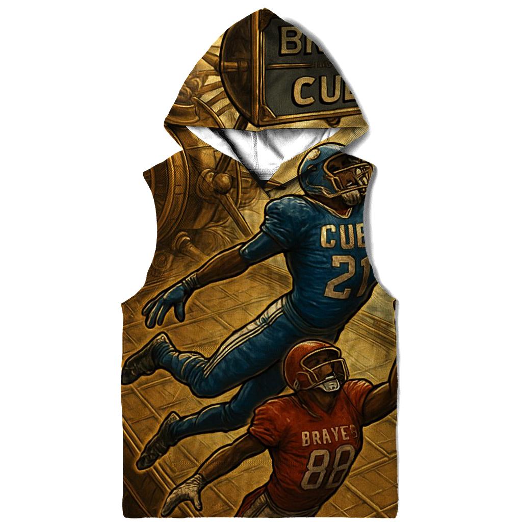 Steampunk Airship Bowl Braves Vs Cubs printed hoodies