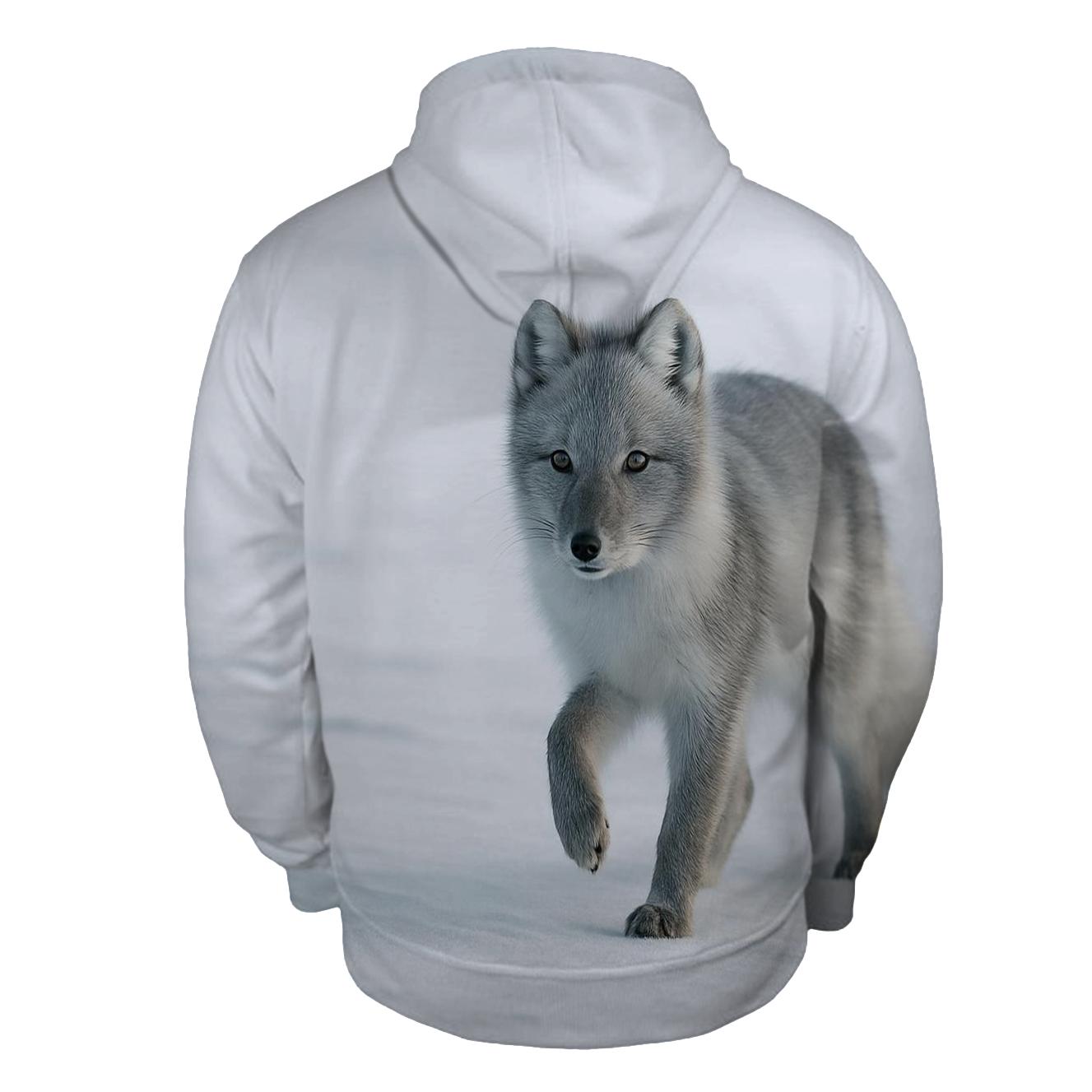 Frostline Pause Arctic Fox designer hoodies