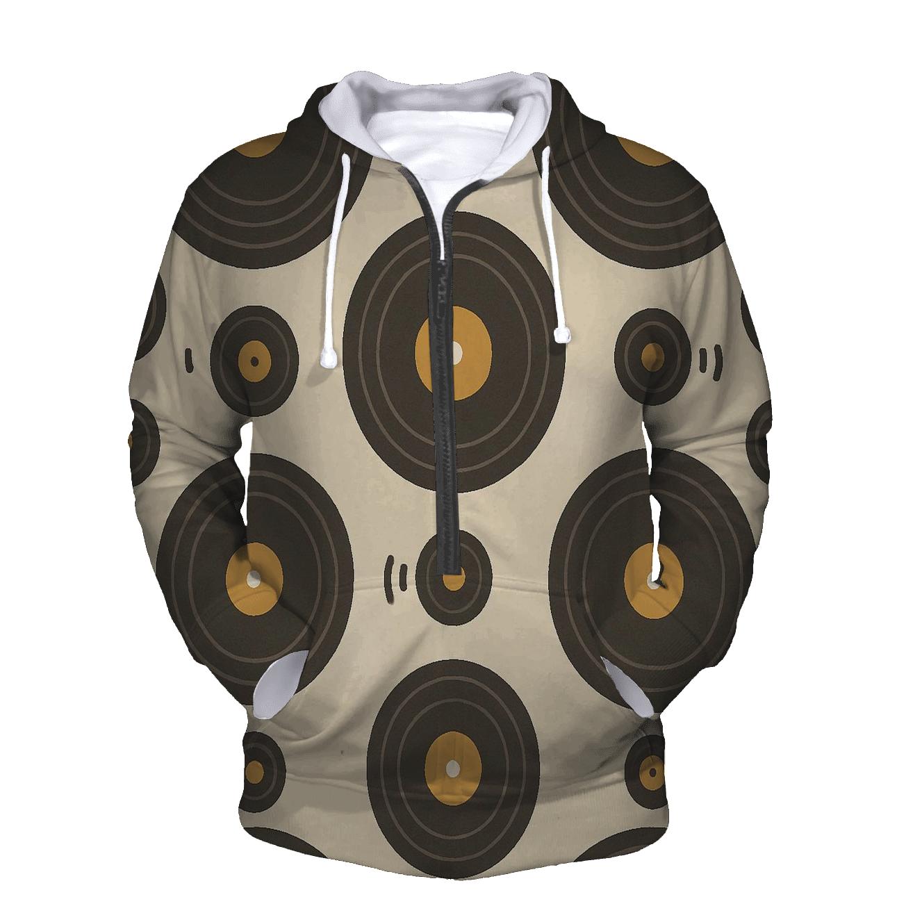 Groovy Vinyl Record Rings premium hoodies