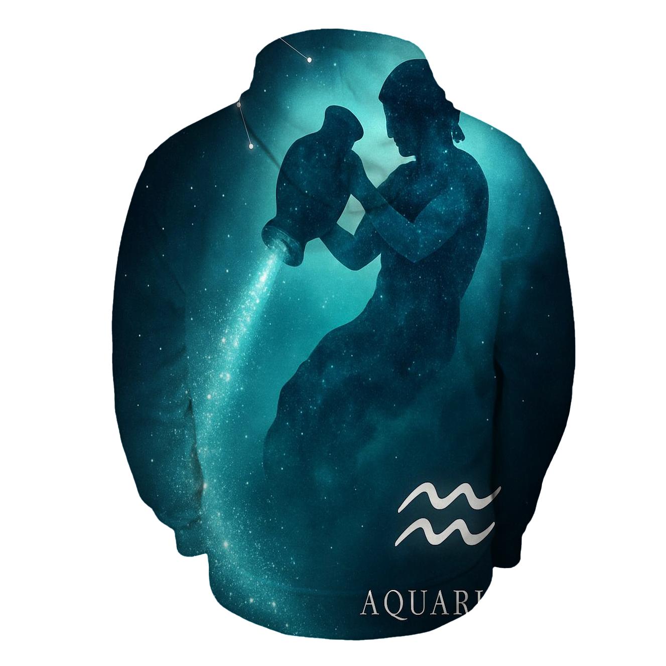 Aquarius Water Bearer Nebula Pour hoodie designs