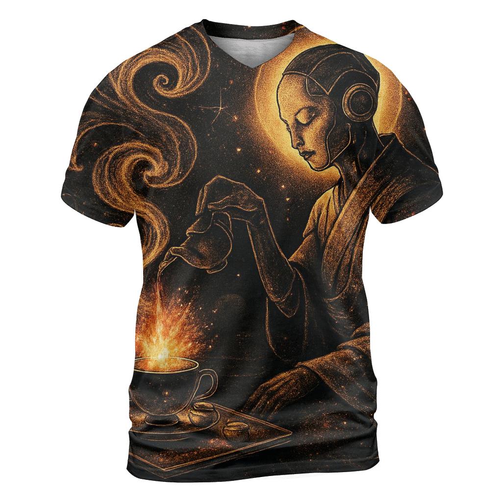 Supernova Tea Ceremony designer pattern shirts